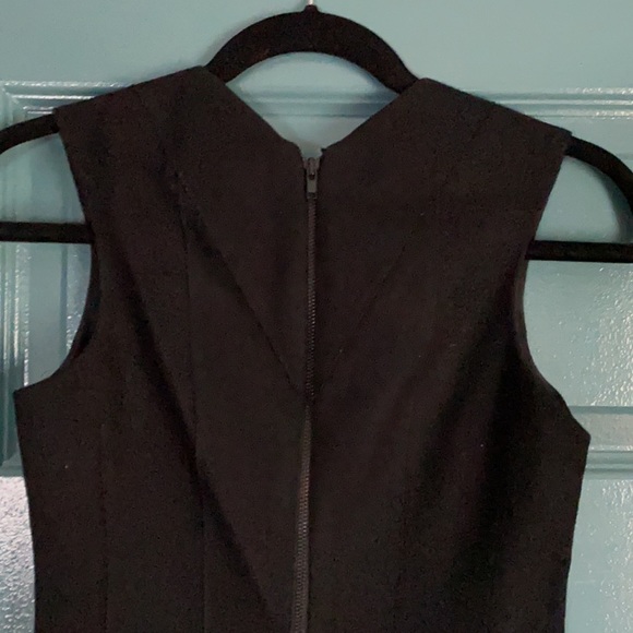 Helmut Lang black wool cocktail dress silk lined size 2 - Picture 4 of 10